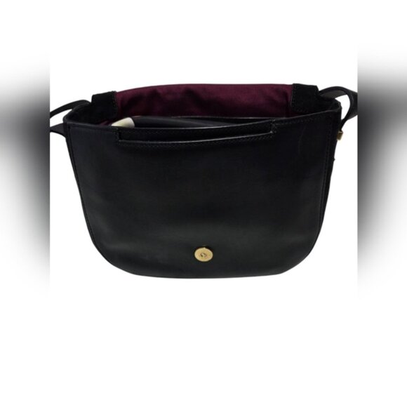 Elegant Brian Atwood Black Leather Crossbody Bag - Picture 2 of 16